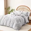 Bowknot Tufted Duvet Cover Set - 2
