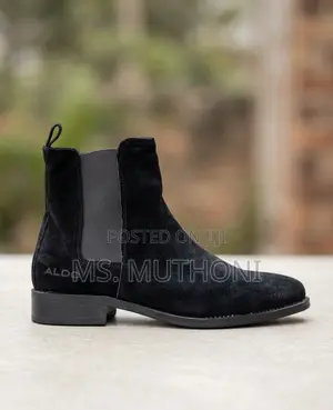 Men's Aldo Black Suede Chelsea Boots (Sizes 39-45)