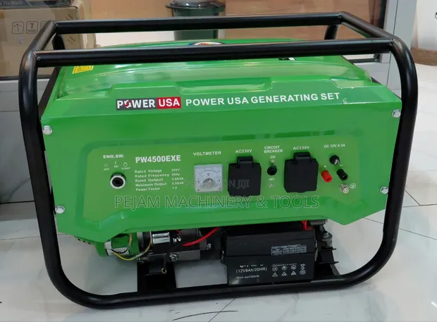 Power USA PW4500EXE 5.5Kva Petrol Generator Key Start - 1