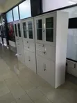 Kabati la Ofisi la Chuma Nyeupe na Droo - 1
