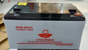 Starmax 6FM-80AH Betri ya Solar