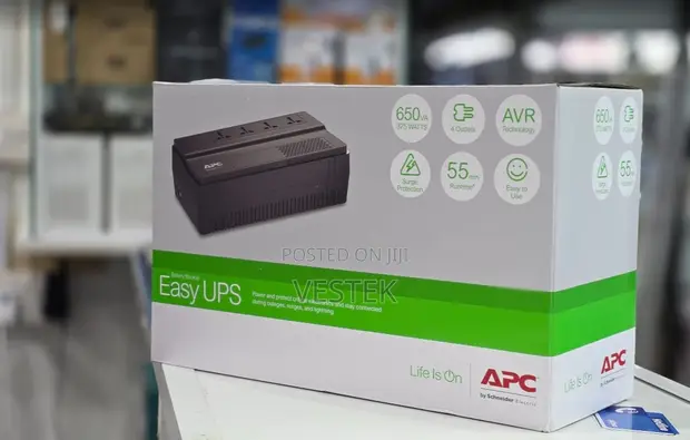 APC Schneider Electric Easy UPS 650VA 375W with Surge Protection - 1