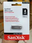 SanDisk Ultra Luxe USB 3.1 Flash Drive 4GB - Silver - 4