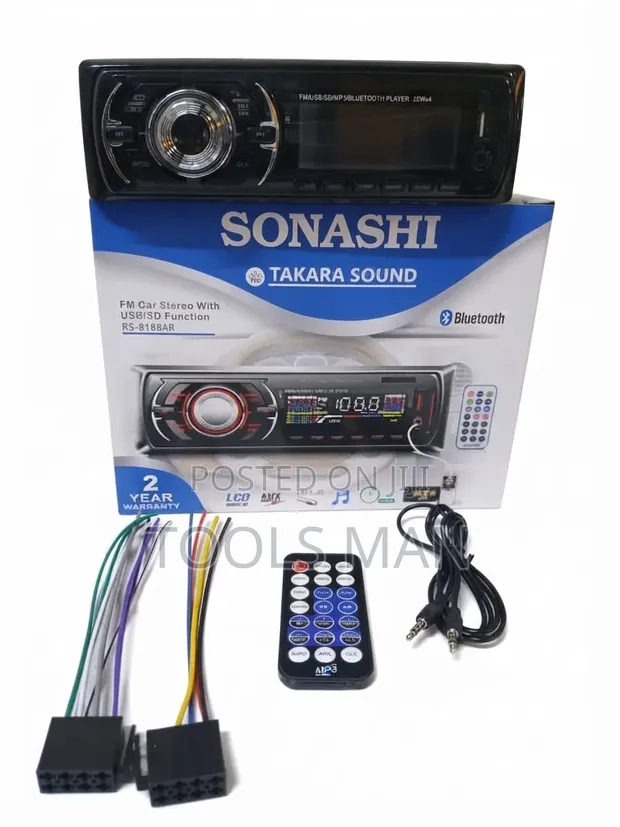Sonashi RS-8188AR Redio ya Stereo ya Gari ya Bluetooth - 1
