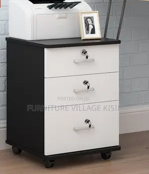 3-Drawer Stationary Pedestal Cabinet