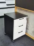 3-Drawer Stationary Pedestal Cabinet - 4