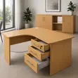 Curved Corner Office Desk 140cm - 4