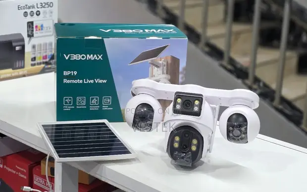 V380 MAX BP19 Solar Quad-Lens Outdoor Security Camera - 1