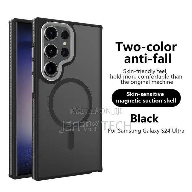 Samsung Galaxy S24 Ultra Magnetic Transparent Matte Case - 1