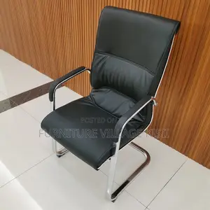 Office Chair - Black Sled Base Visitor Chair
