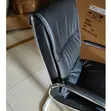 Office Chair - Black Sled Base Visitor Chair - 3