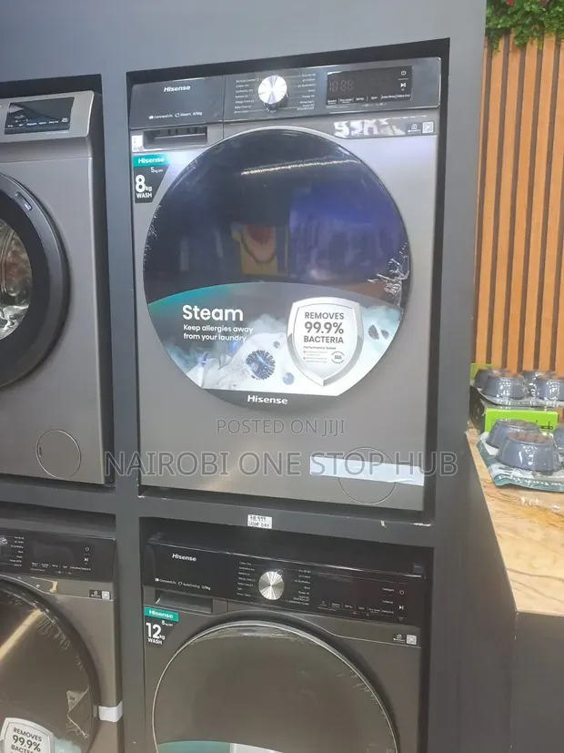 Hisense 8KG Mashine ya Kufulia ya Mbele - 1