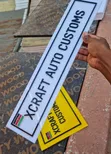 Customized Modern Number Plate - 1