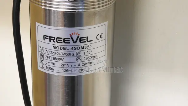 Freevel 2HP Submersible Water Pump - 160M Head - 1