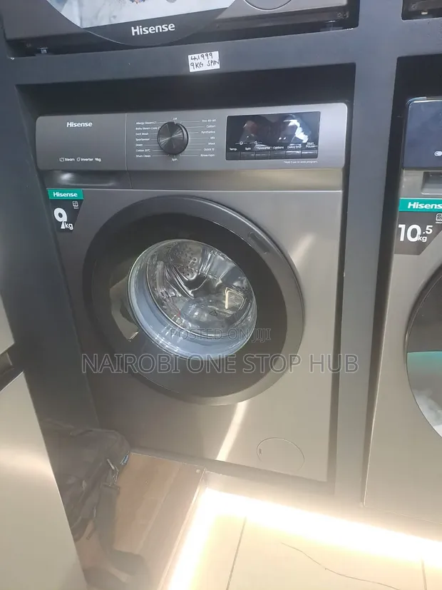 Hisense 9kg Mashine ya Kufulia ya Mbele - 1