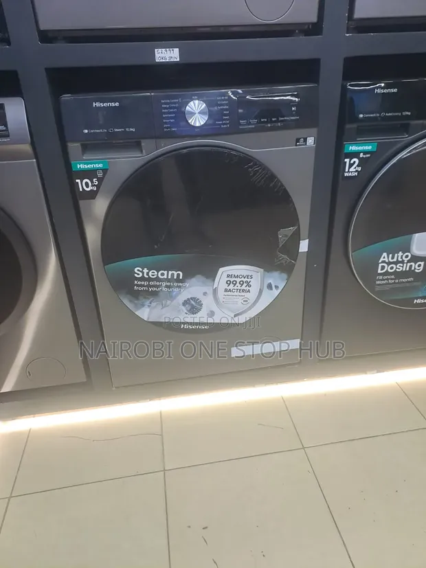 Hisense 10.5KG Mashine ya Kufulia ya Mbele - 1