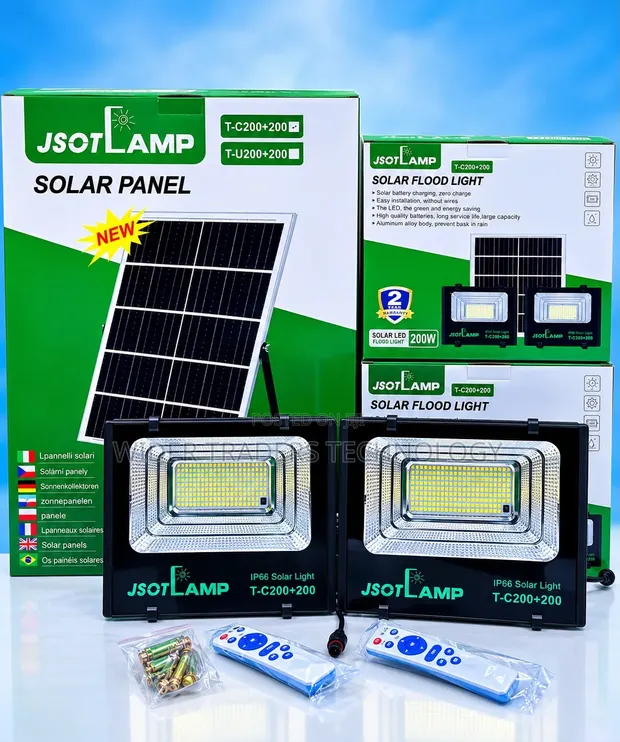 Jsot Solar Floodlight 2-in-1 (100W + 100W) - 1
