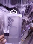 Kifaa cha MagSafe cha Translucent chenye Kinga ya Lensi kwa Galaxy S25 Plus - Kijivu - 2
