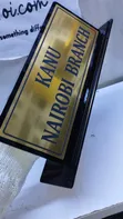 Custom Engraved Acrylic Table Stand Name Plate - 2