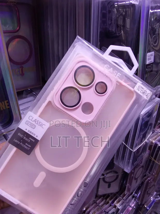 Pink Translucent MagSafe Case for Xiaomi Redmi Note 14 Pro 4G - 1