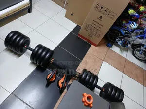 6-in-1 Adjustable Dumbbell, Kettlebell, Barbell Set