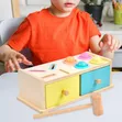 Montessori Object Permanence Box & Ball Drop Set - 3
