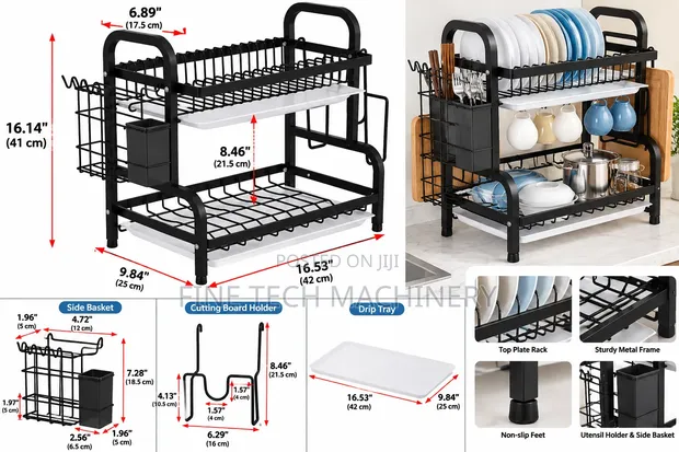 2-Layered Dish Rack - 1