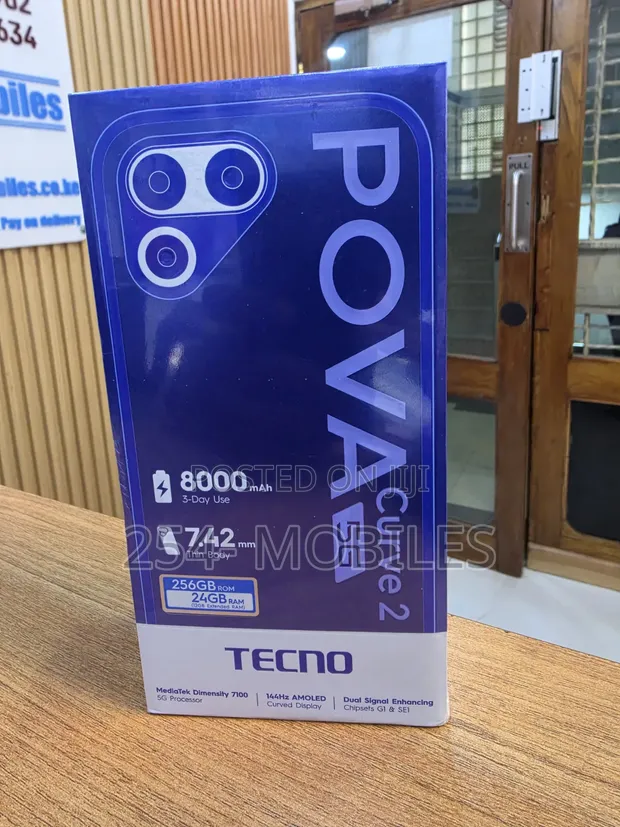 New Tecno Pova Curve 2 256GB Black - 1