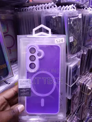 Lit Purple Translucent MagSafe Case for Samsung Galaxy S24