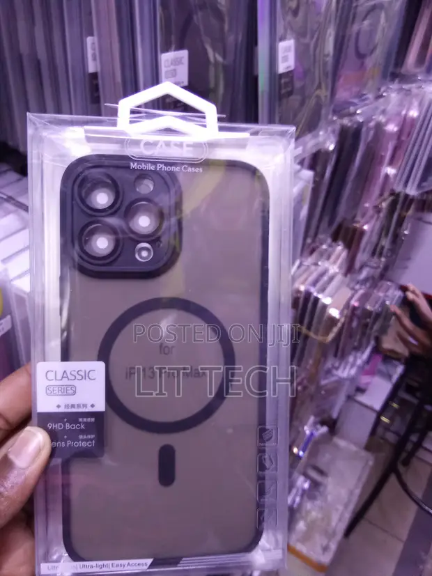 Classic Translucent MagSafe Case for iPhone 13 Pro Max - Black - 1