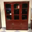 Wooden Mahogany 3-Door Filing Cabinet - 5