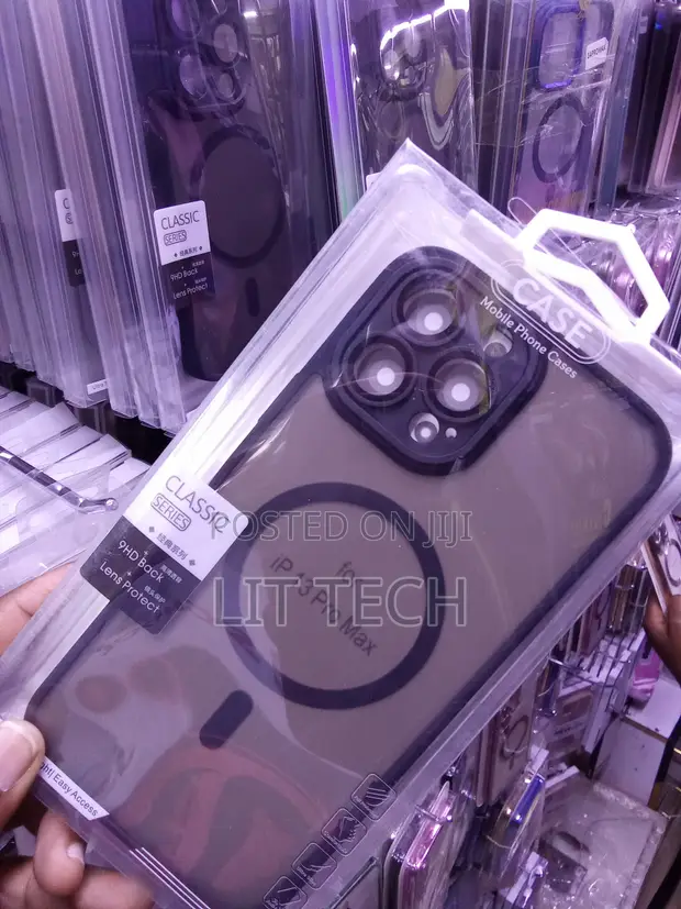 Black Translucent MagSafe Case for iPhone 13 Pro Max - 1