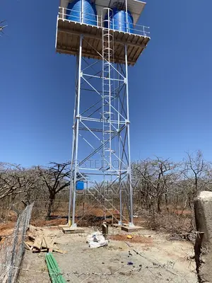 Steel Water Tank Tower Construction