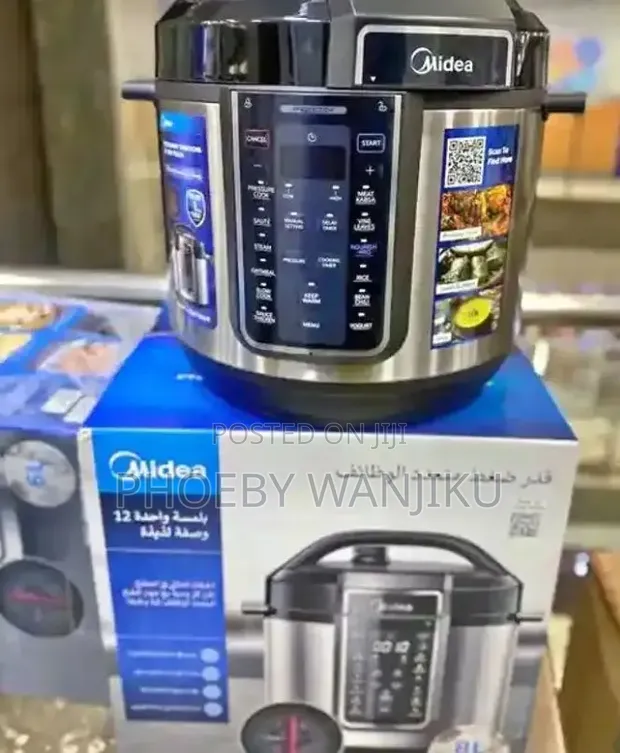 Midea 8L Stainless Electric Pressure Cooker - 1