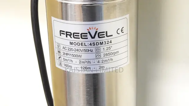Freevel 2HP Submersible Water Pump (160M Head) - 1