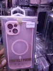 Translucent MagSafe Case for iPhone 14 Plus / 15 Plus (Pink) - 1