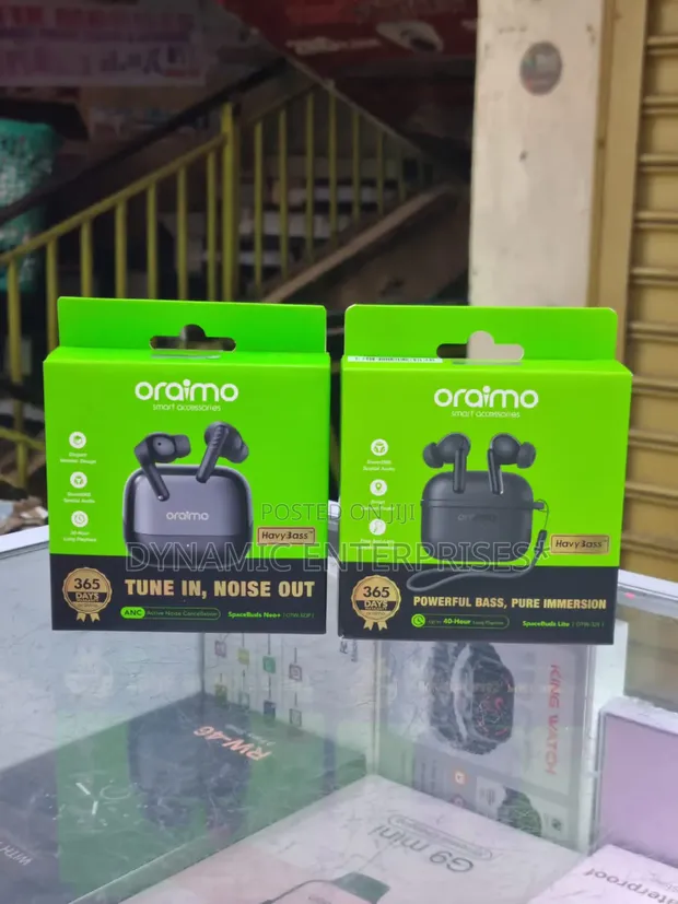 Oraimo Space Buds Neo - Nyeusi - 1