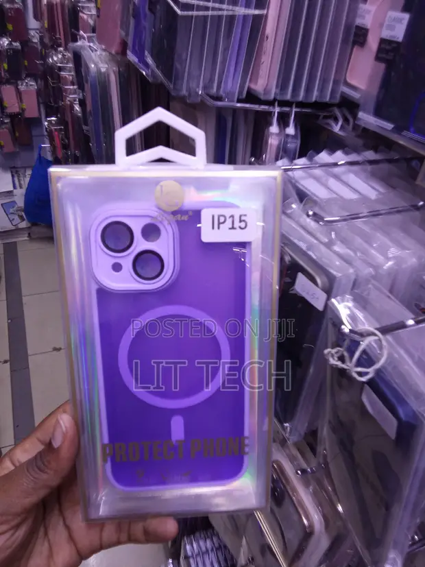 Purple Translucent MagSafe Case for iPhone 15 - 1