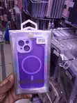 Purple Translucent MagSafe Case for iPhone 15 - 1