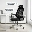 Home Office Headrest Task Chair - Black - 3