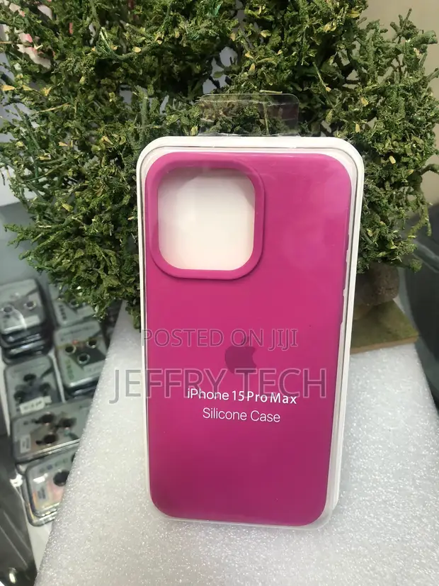 Vibrant Pink Silicone Case for iPhone 15 Pro Max - 1