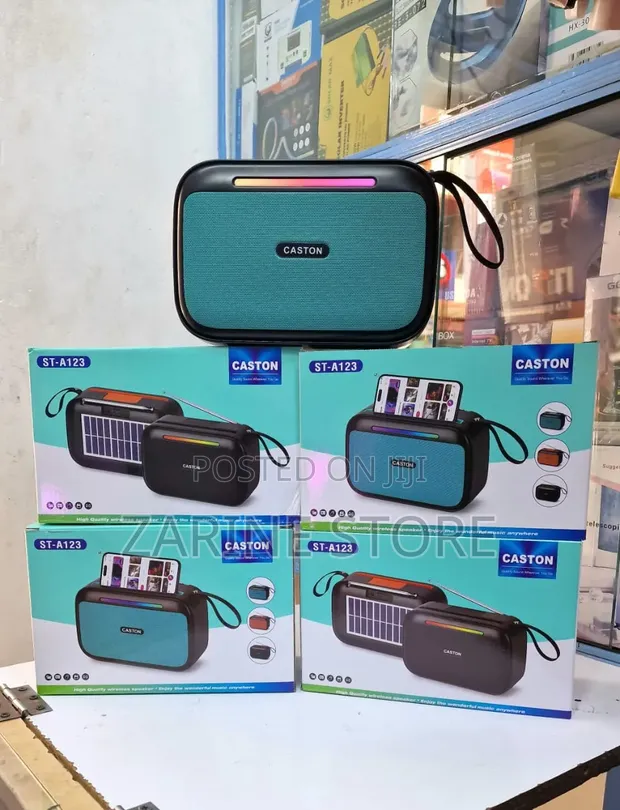 Caston A123 Spika ya Bluetooth Inayochajiwa na Jua - 1
