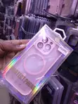 Kifaa cha Pink cha MagSafe cha iPhone 15 Pro chenye Kinga ya Lenzi - 2