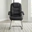 Executive Leather Visitor's Seat - 2