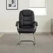 Executive Leather Visitor's Seat - 4