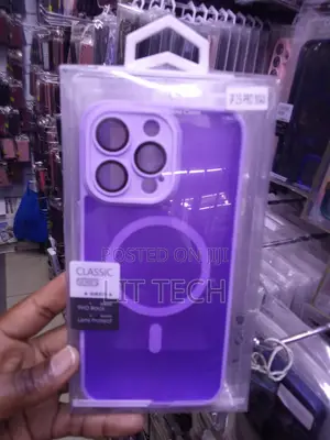 Translucent Matte MagSafe Case for iPhone 15 Pro Max - Purple