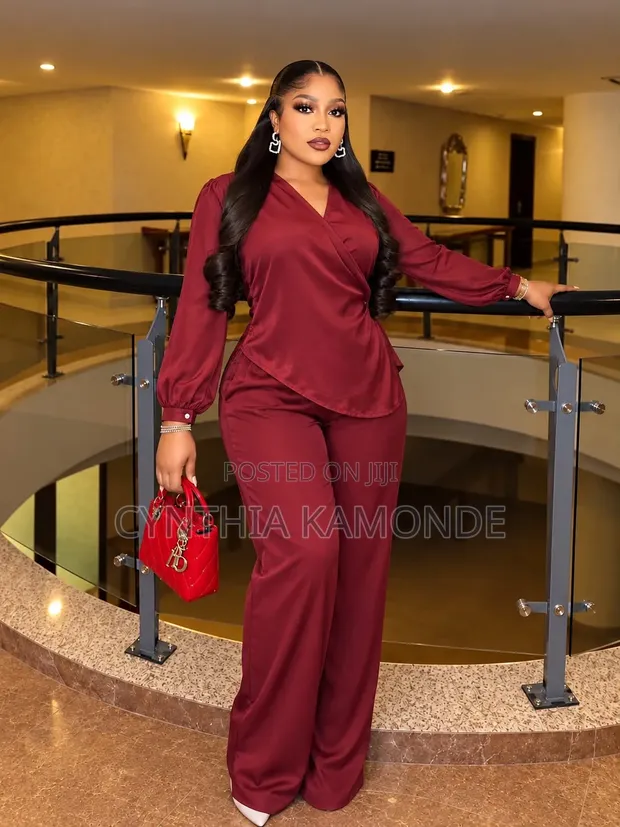 Satin Two Piece Set - 1