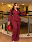 Satin Two Piece Set - 1