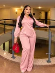 Satin Two Piece Set - 2
