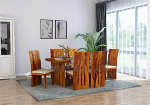 Elegant 6 Seater Solid Wood Dining Set